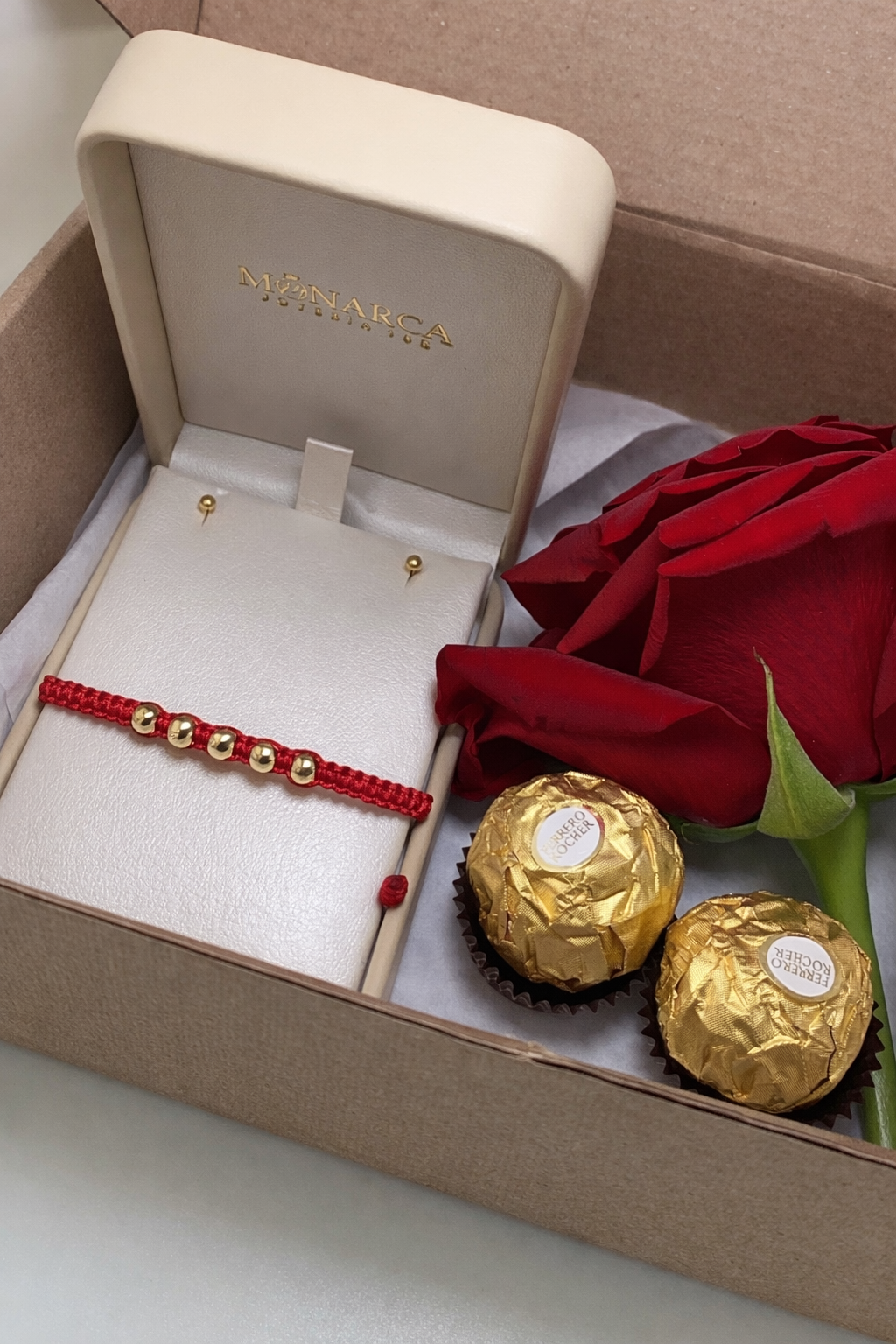 Pulsera Tejida con Balines Diamantados #5 en Oro 18K + Topos Lisos 3 mm