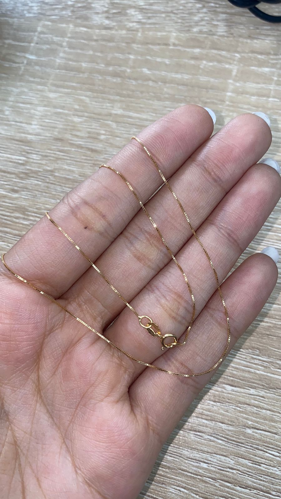 Cadena It veneciana oro amarillo 18k 1,2 Gr / 1,0 mm / 50 cm